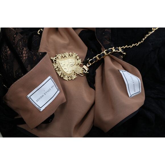 The Dolls House 2 Piece Sheer Lace Cropped Top Skirt Set Suit Size S - Picture 16 of 16